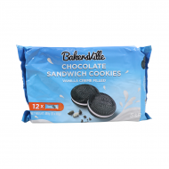 Bakersville Vanilla Creme Filled Chocolate Sandwich Cookies 480g 